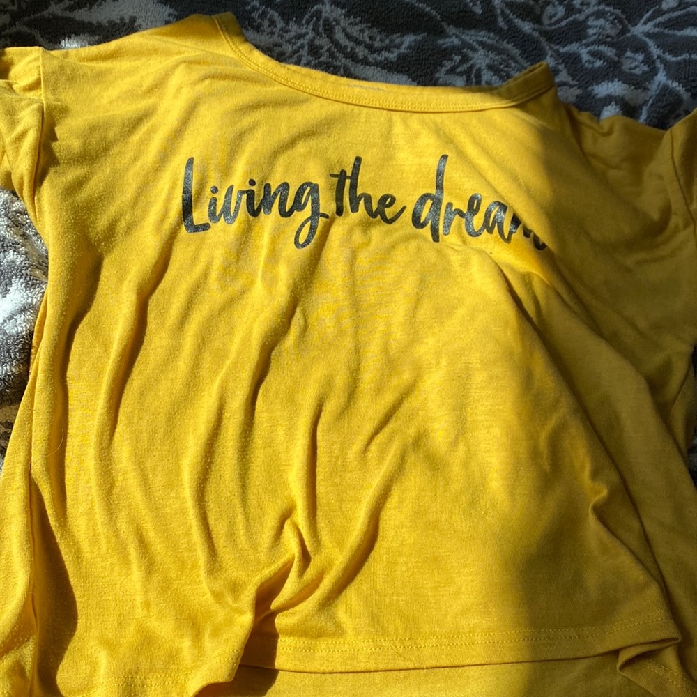 Yellow shirt (living the dream)